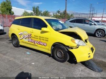  Salvage Toyota Matrix