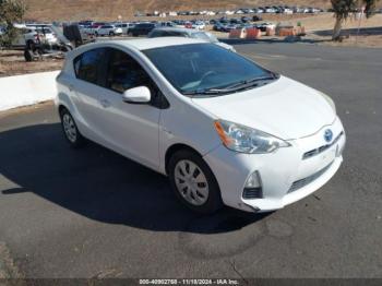  Salvage Toyota Prius c