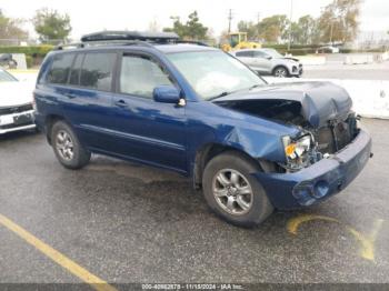  Salvage Toyota Highlander