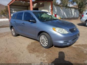  Salvage Toyota Matrix