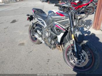  Salvage Triumph Motorcycle Street Triple