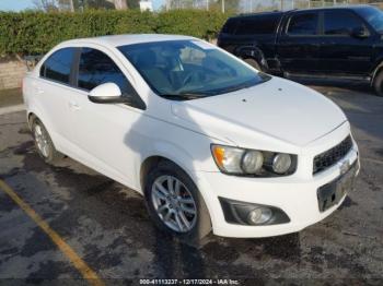  Salvage Chevrolet Sonic