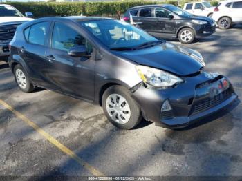  Salvage Toyota Prius c