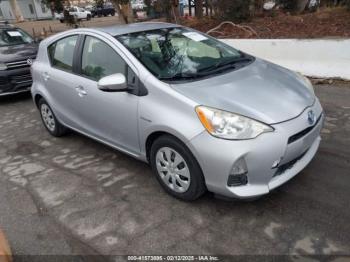  Salvage Toyota Prius c