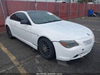  Salvage BMW 6 Series