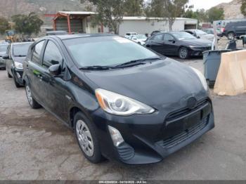  Salvage Toyota Prius c