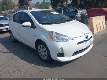  Salvage Toyota Prius c