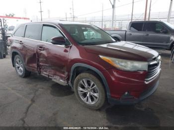  Salvage Toyota Highlander