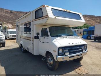  Salvage Dodge 22 Foot Rv