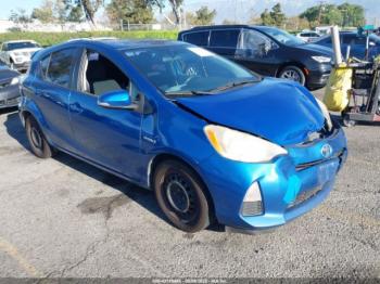 Salvage Toyota Prius c
