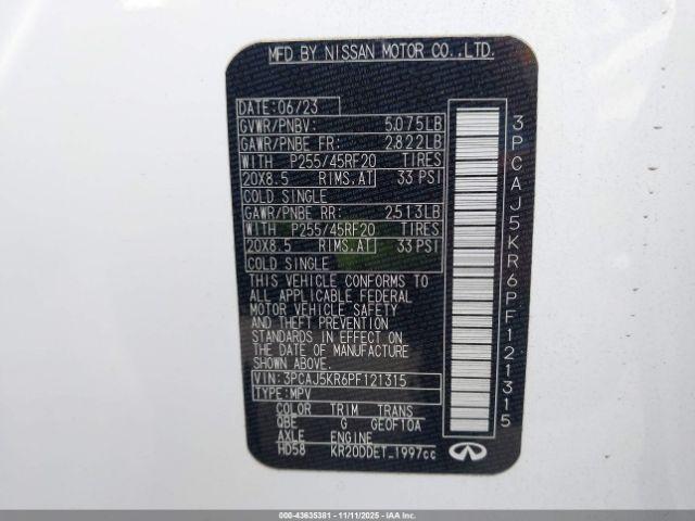 INFINITI Qx Essential Awd Image 6