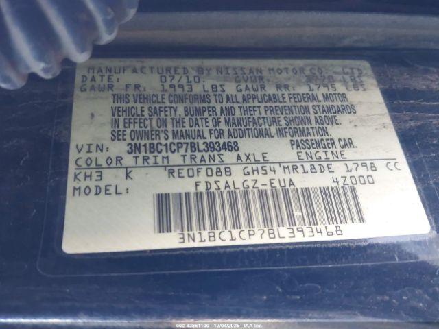 Nissan Versa 1.8sl Image 5