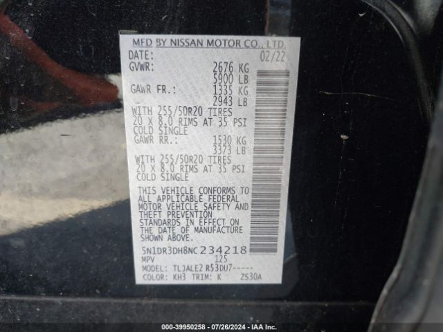 Nissan Pathfinder Platinum 2wd Image 14