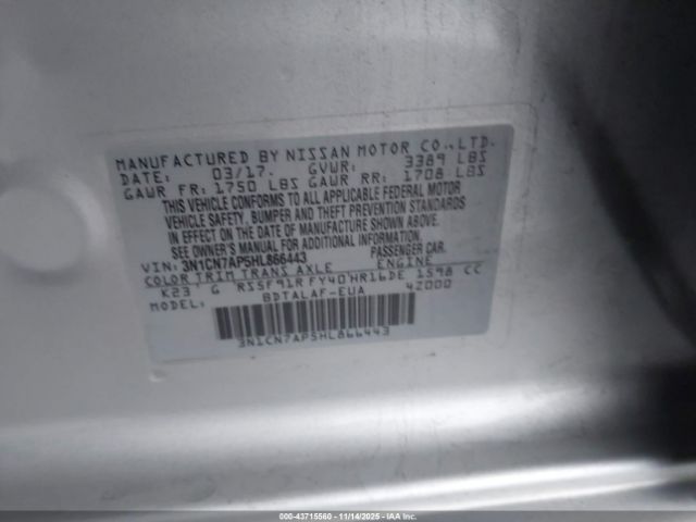 Nissan Versa 1.6 S Image 12