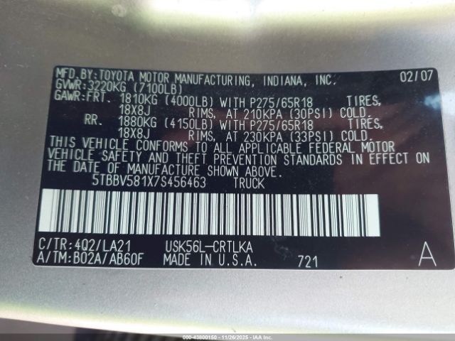 Toyota Tundra Limited 5.7l V8 Image 10