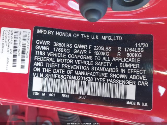 Honda Civic Touring Image 16