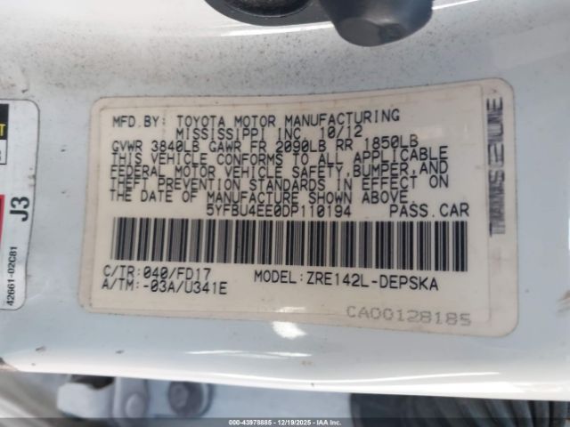 Toyota Corolla S Image 14