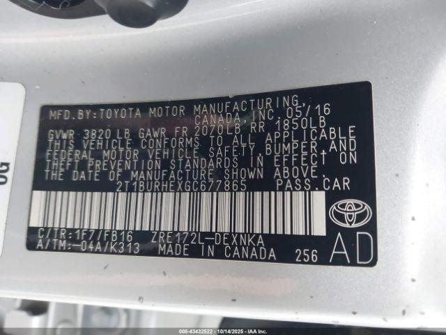 Toyota Corolla Le Image 8