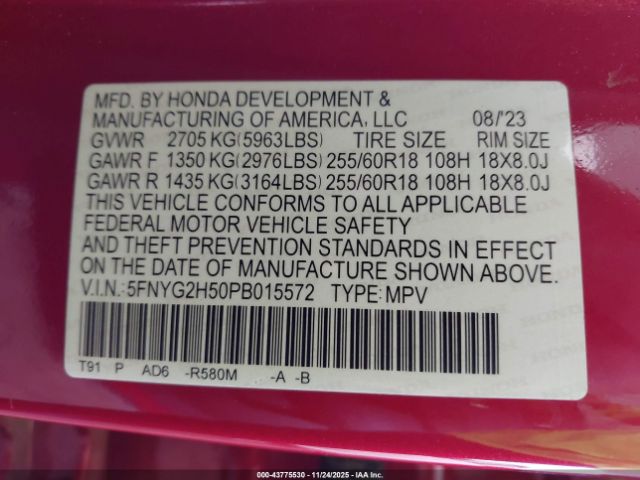 Honda Pilot 2wd Ex-l 7 Passenger Image 10