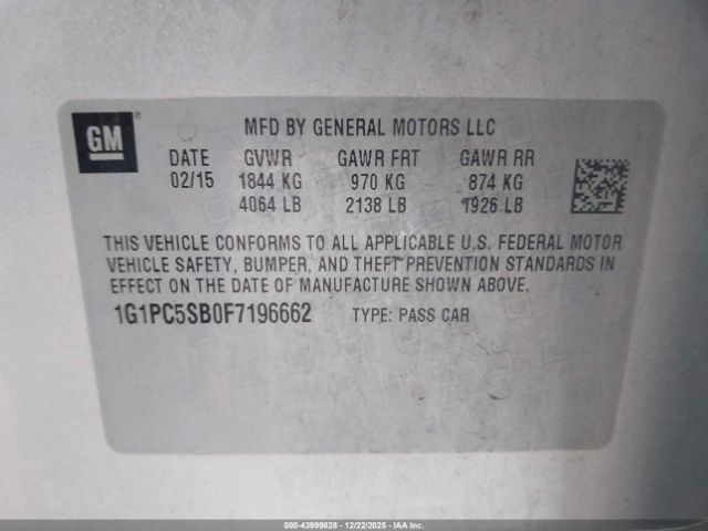 Chevrolet Cruze 1lt Auto Image 7