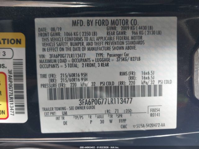 Ford Fusion S Image 16