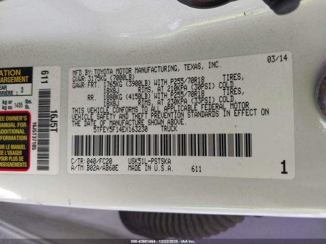 Toyota Tundra Sr5 5.7l V8 Image 13